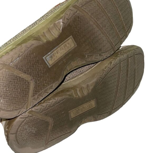 Sperry Angelfish Tan Slip On Boat Shoes Size 4 Women's - Picture 7 of 8